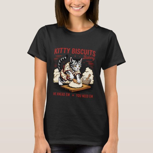 Kitty Biscuits We Kneden Ze Je Hebt Ze Grappig Uki T-shirt (Voorkant)