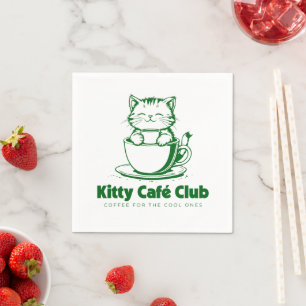 Kitty Café Club – Koffie voor de Coole Ones Servet