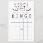 Kitty Cat baby shower bingo (Voorkant)