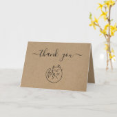 Kitty Cat Baby shower Dank u kaart (Gele Bloem)