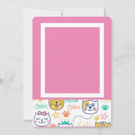 Kitty Cat Bedankkaart (Achterkant)