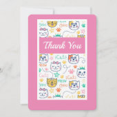 Kitty Cat Bedankkaart (Voorkant)