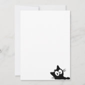 Kitty Cat Birthday Kitten Pawty Invite Kaart (Achterkant)