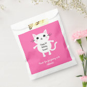Kitty Cat Birthday Party Kinder Bedankzakje (Gezegeld)