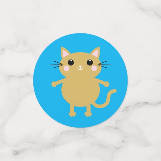 Kitty Cat Birthday Party Kinder Confetti (Kleine voorkant)