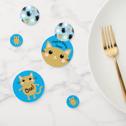 Kitty Cat Birthday Party Kinder Confetti (Groep)