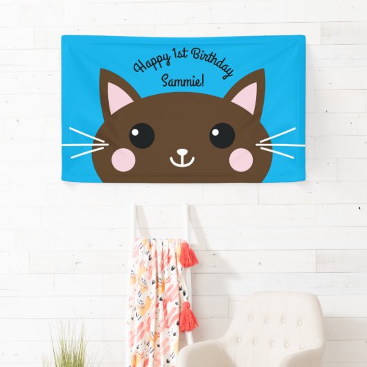 Kitty Cat Birthday Party Kinder Spandoek (Insitu)