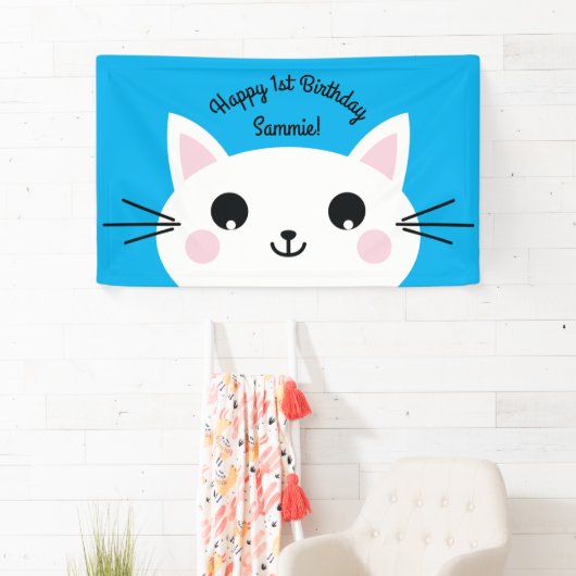 Kitty Cat Birthday Party Kinder Spandoek (Insitu)