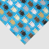 Kitty Cat Birthday Party Kinder Tissuepapier (Detail)