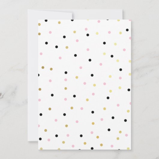 Kitty Cat Birthday Uitnodiging (Achterkant)