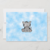 Kitty Cat Birthday Uitnodiging (Achterkant)