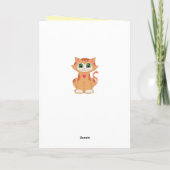 Kitty Cat Birthday wil vrienden Kaart (Achterkant)