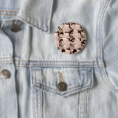 Kitty Cat/Black & White-foto Ronde Button 5,7 Cm (In situ)
