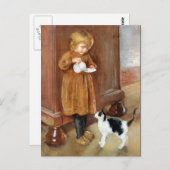 Kitty Cat Briefkaart (Voorkant / Achterkant)