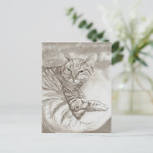 Kitty Cat Briefkaart (Staand voorkant)
