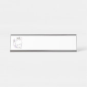 Kitty Cat Bureau Naambordje (Voorkant)