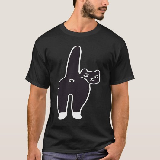 Kitty Cat Butt T-shirt (Voorkant)