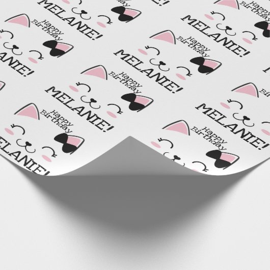 Kitty Cat Cadeaupapier (Hoek)
