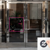 Kitty Cat Cafe Raamsticker (Kantoordeur)