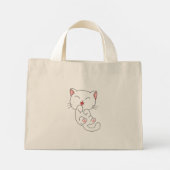 Kitty Cat Canvas tas (Achterkant)