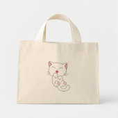 Kitty Cat Canvas tas (Voorkant)