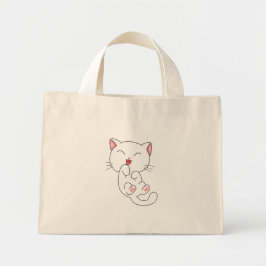 Kitty Cat Canvas tas