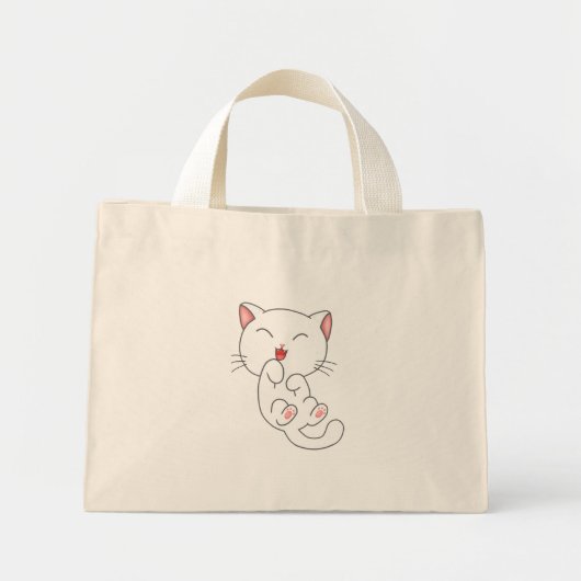 Kitty Cat Canvas tas (Voorkant)