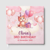 Kitty Cat Celebration Verjaardag Gastenboek (Voorkant)