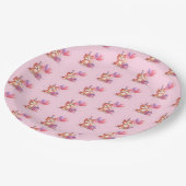 Kitty Cat Celebration Verjaardagspapier Bord (Gekanteld)