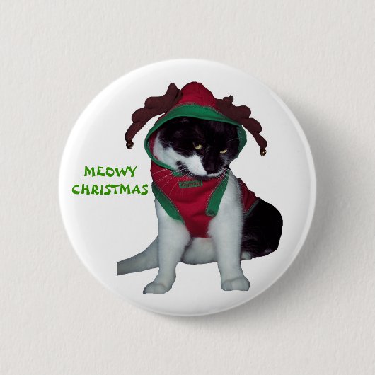 KITTY CAT CHRISTMAS BUTTON (Voorkant)