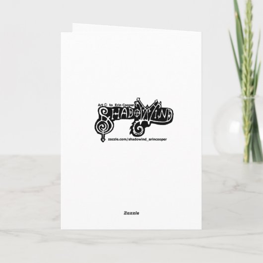 Kitty Cat Christmas Kaart (Achterkant)