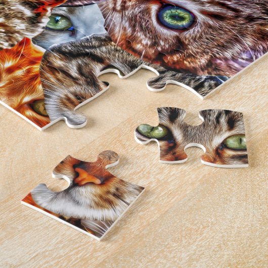 Kitty Cat Collage Legpuzzel (Zijkant)