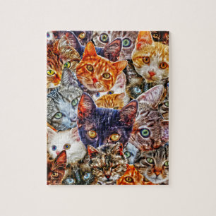 Kitty Cat Collage Legpuzzel