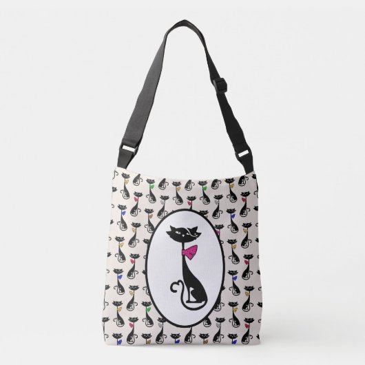 Kitty Cat Crossbody Bag Tas (Voorkant)
