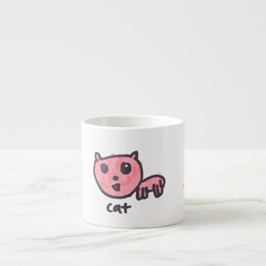 Kitty Cat Espresso Cup Kop (Voorkant)
