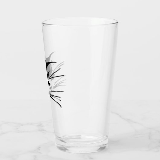Kitty Cat Face Glas (Links)