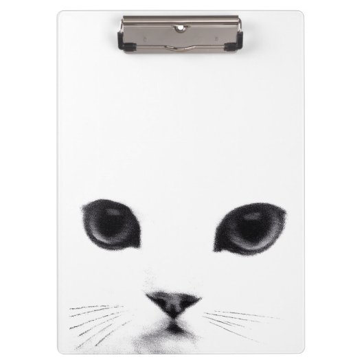 Kitty Cat Face Klembord (Voorkant)
