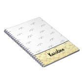 Kitty Cat Face | Monogram Notitieboek (Rechterzijde)