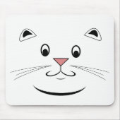 Kitty Cat Face Muismat (Voorkant)