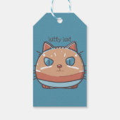 Kitty Cat Faced Cadeaulabel (Achterkant)