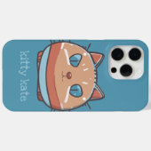Kitty Cat Faced Case-Mate iPhone Case (Achterkant (horizontaal))