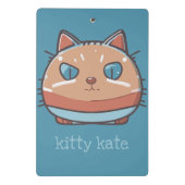 Kitty Cat Faced Mini Klembord (Achterkant)
