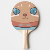 Kitty Cat Faced Tafeltennisbatje (Voorkant)