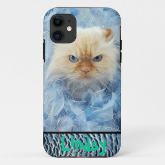 Kitty Cat Feathers Case-Mate iPhone Case