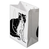 Kitty Cat Fine Art Medium Cadeauzakje (Voorkant Gekanteld)