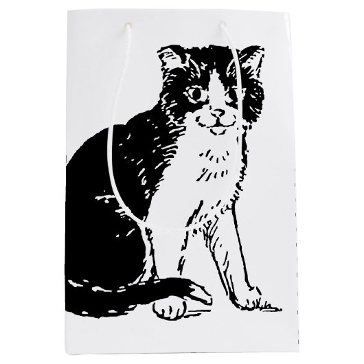 Kitty Cat Fine Art Medium Cadeauzakje (Voorkant)