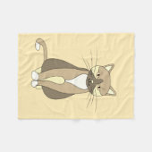 Kitty Cat Fleece Baby Blanket (Voorkant (Horizontaal))