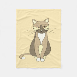 Kitty Cat Fleece Baby Blanket