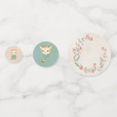 Kitty Cat Floral Girly Kitten Confetti (Achterkanten)