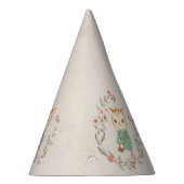 Kitty Cat Floral Girly Kitten Dag Feesthoedjes (Rechts)